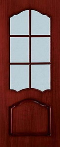 Білоруські двері Фабрика `` Belwooddoors`` Модель Кароліна червоне дерево