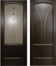Белорусские двери Фабрика ``Стройдеталь`` Модель Лотос (шпон венге)